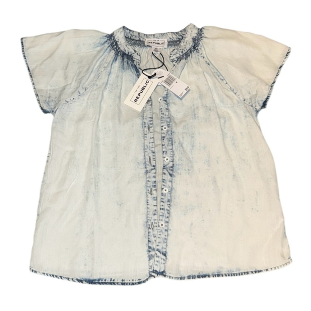 For The Republic Acid Wash Top - Size Medium, NWT
